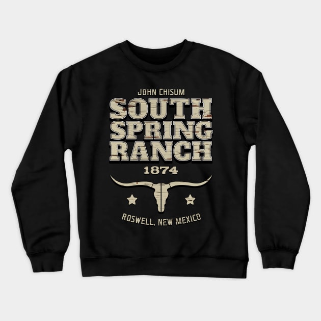 South Spring Ranch - John Chisum Crewneck Sweatshirt by robotrobotROBOT